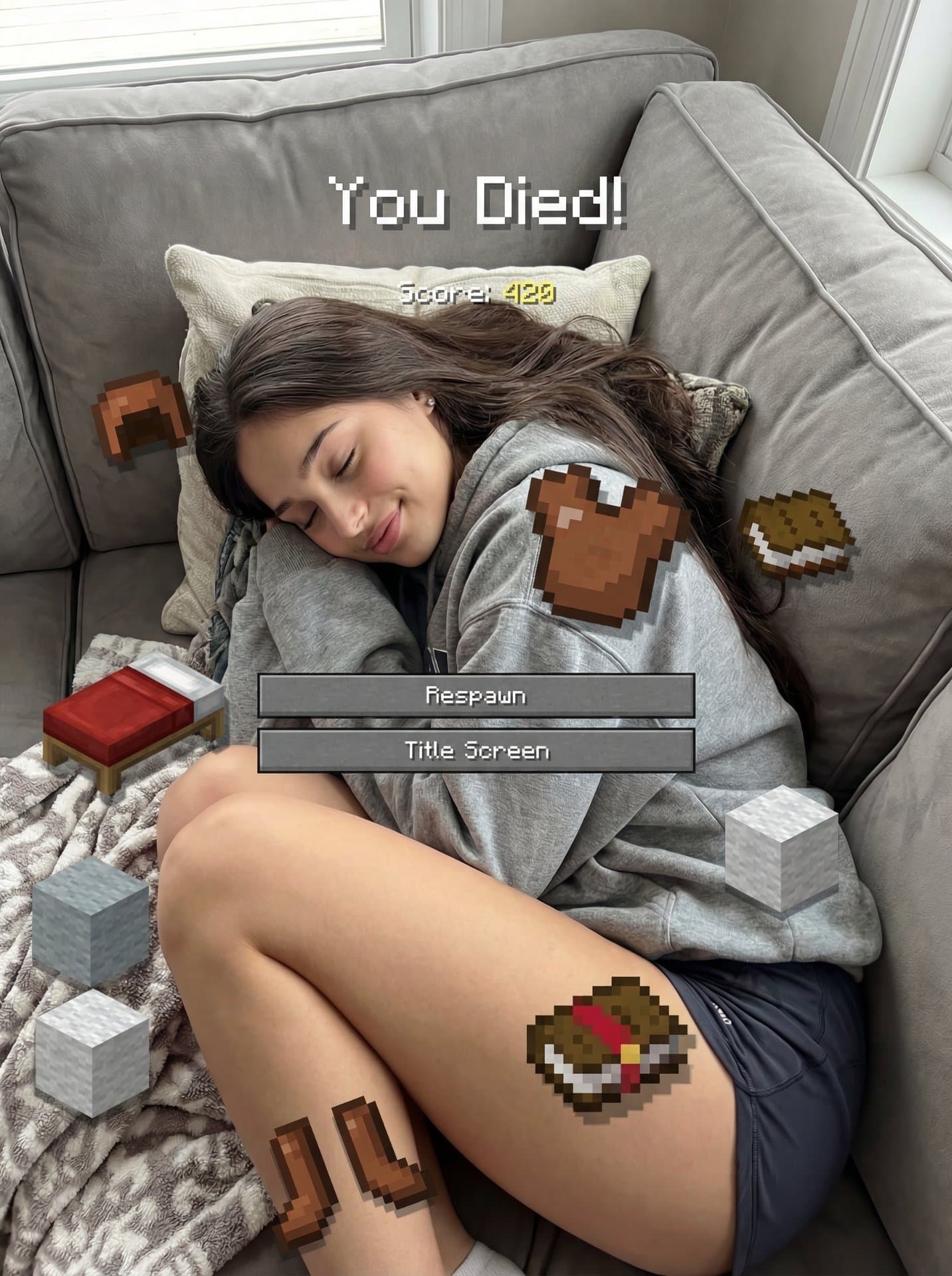 Minecraft “You Died” Screen